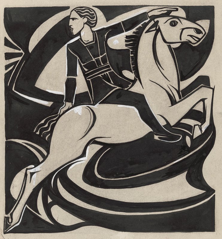 Man te paard (1878 1938) -