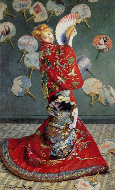 `Camille Monet In Japanese Costume (1876) -