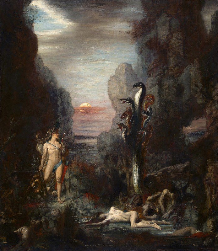 Hercules and The Lernaean Hydra (1875) -