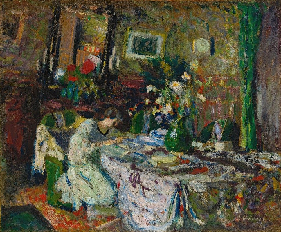 `Marcelle Aron Dans La Salle À Manger Au Château`Rouge (1905) -