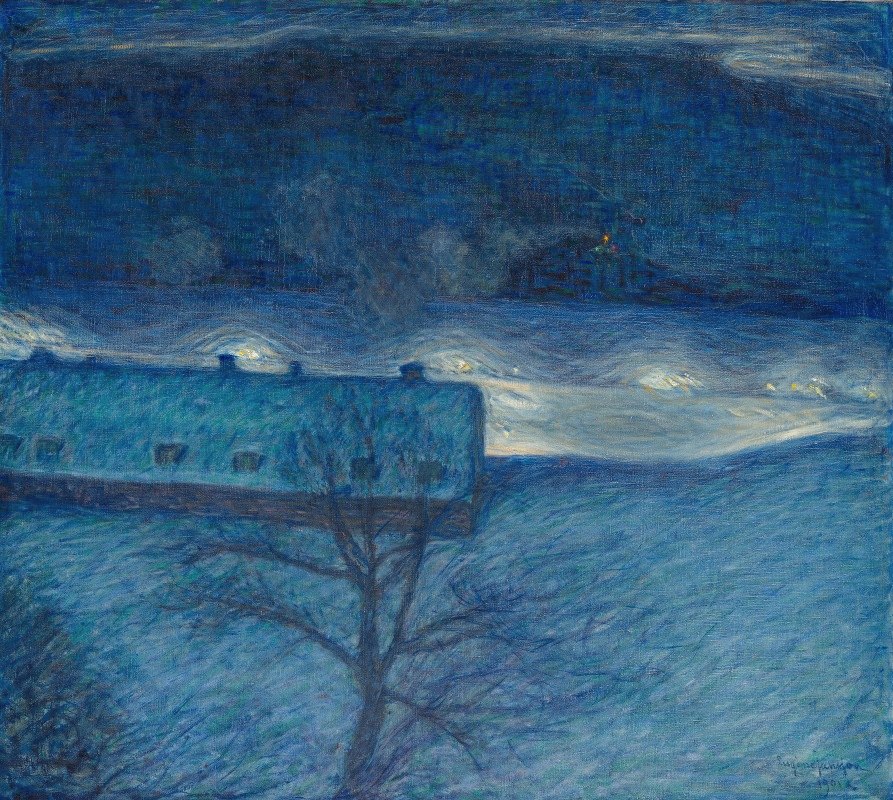 `Winter Night on the Quay (1901) -