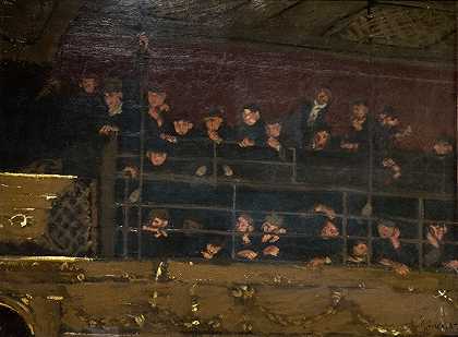 Ambrosionae Noves，旧莫尔的画廊`Noctes Ambrosionae , Gallery Of The Old Mogul (1906~07) by Walter Richard Sickert