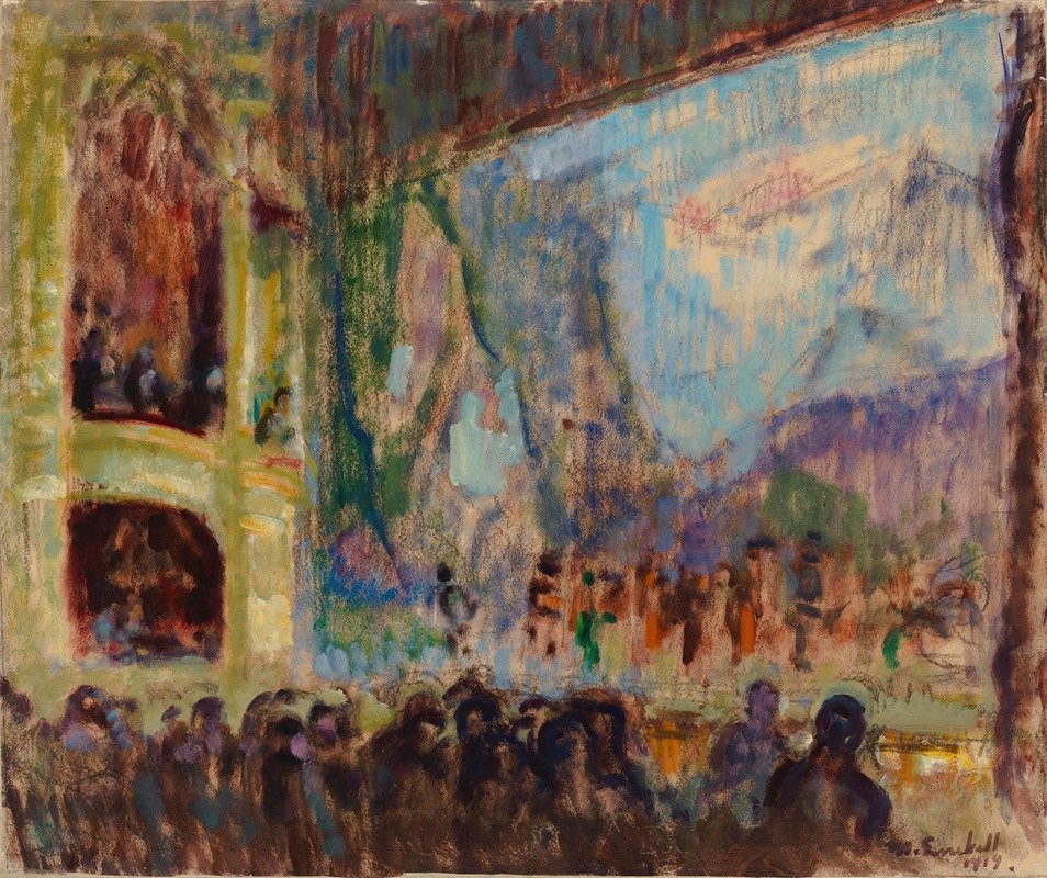 `Interior View of the Finnish Opera (1919) -