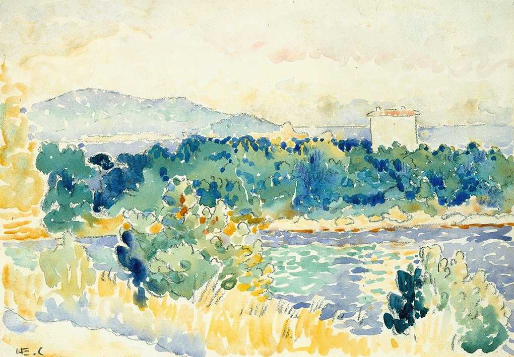 `Mediterranean Landscape with a White House (1900–1905) -