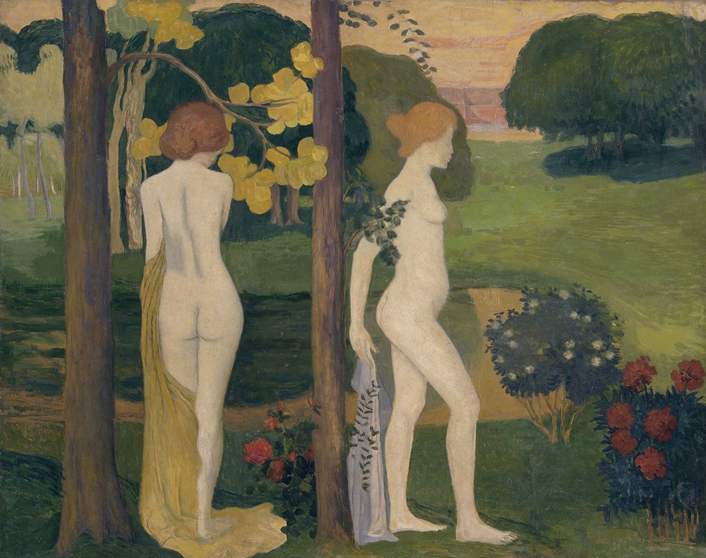 Deux nus dans un paysage (1890 1900) -