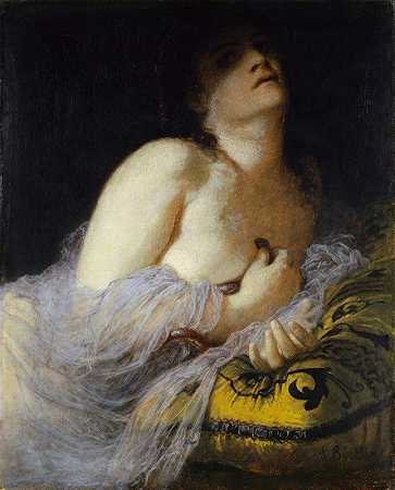 Cleopatra的死亡`The Death of Cleopatra (1872) by Arnold Böcklin