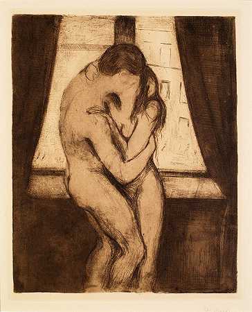 这个吻`The Kiss (1984) by Edvard Munch
