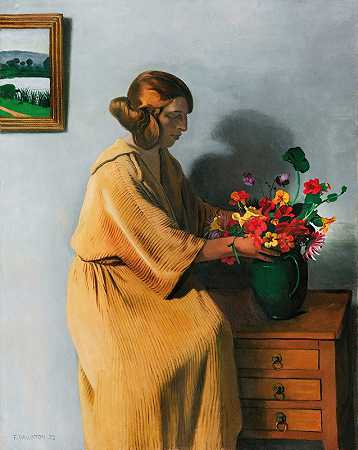花束`The Bouquet (1922) by Félix Vallotton