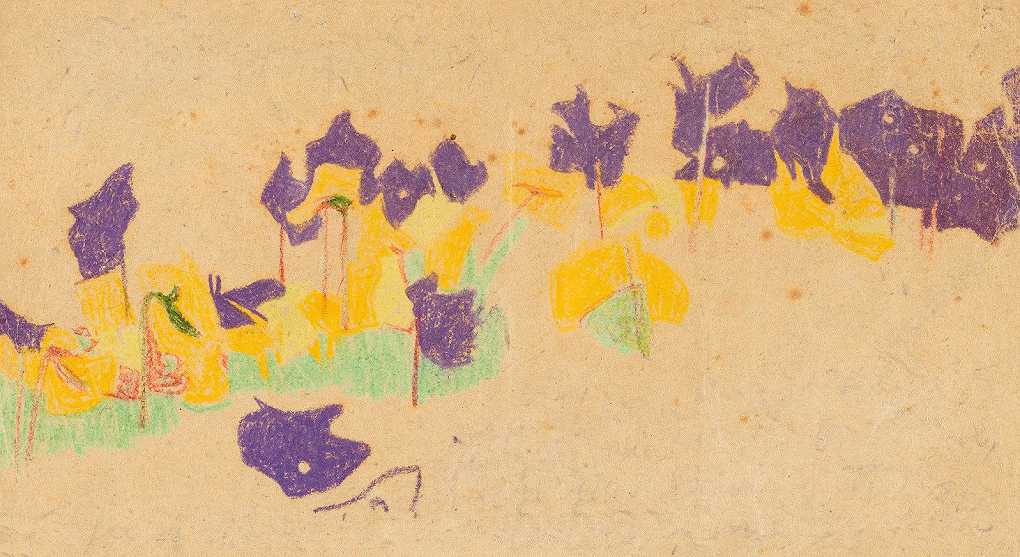 `Blumen im Schlossgarten Krumau (1908) -
