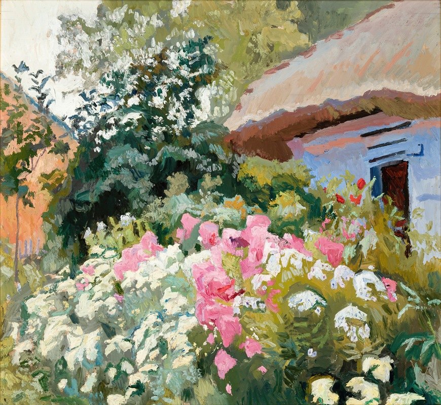 `Flowers in Front of the Cottage (1903` 1907) -