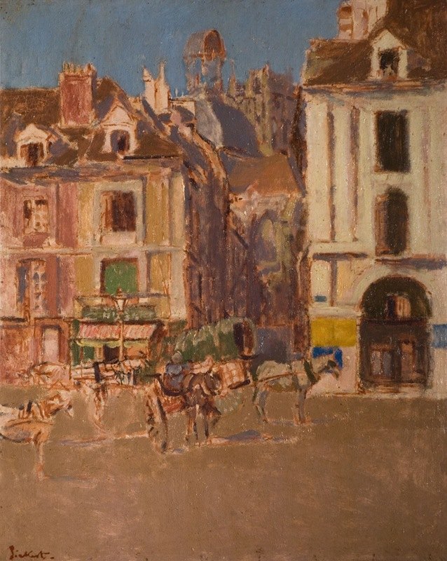 `La Rue Notre Dame And The Quai Duquesne (1902) -