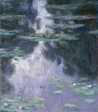 睡莲（Nymphéas）`Water Lilies (Nymphéas) by Claude Monet
