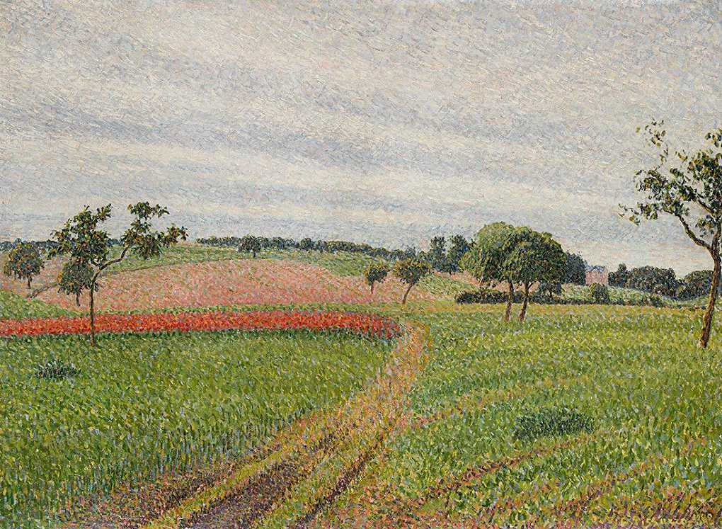 `Les Coteaux de Thierceville, temps gris (1888) -