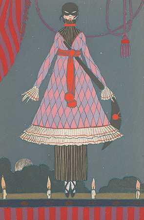 Georges Lepape的Tranny`Travesti (1912) by Georges Lepape
