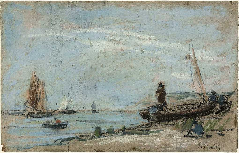 `Beach with Fishing Boats (1870 79) -