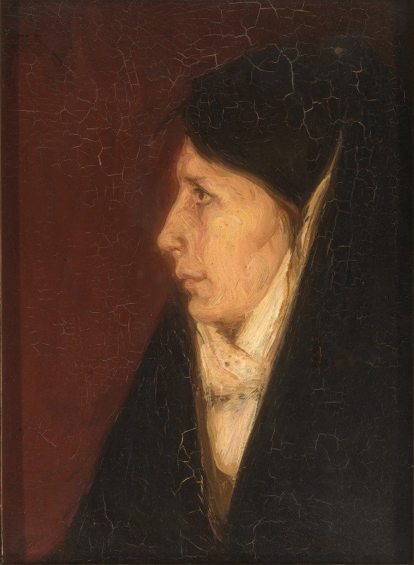 女人;首领`
Profile of a Womans Head by Henry Ossawa Tanner