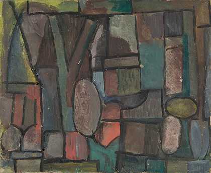 Kompozycja Abstrakcyjna`Kompozycja abstrakcyjna (1934) by Sasza Blonder
