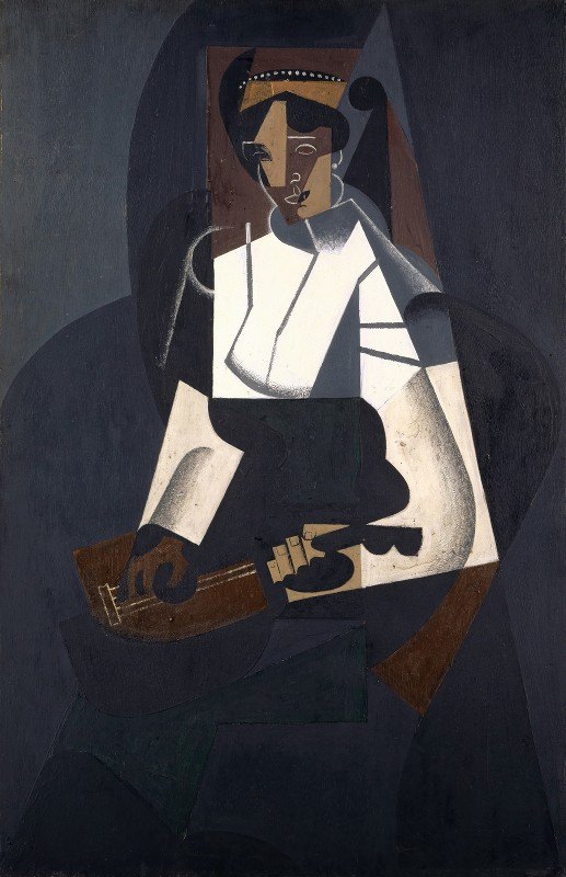 `Woman with Mandolin (1916) -