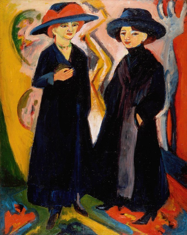 两个女人`
Two Women (1911~1912)  by Ernst Ludwig Kirchner