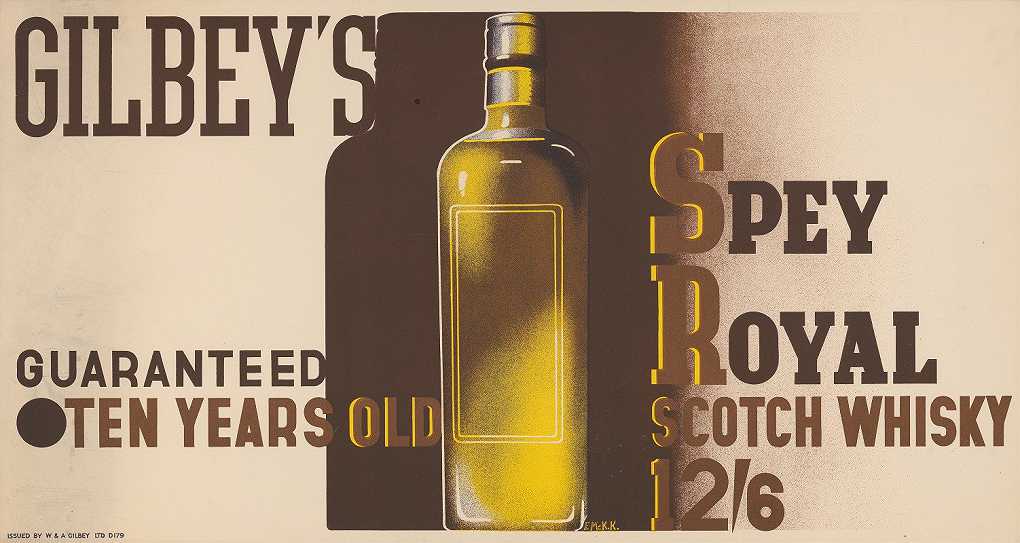 `Gilbeys Spey Royal Scotch Whiskey (1933) -