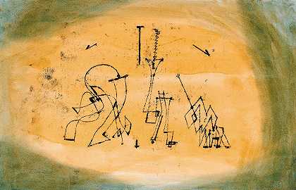 抽象三重奏`Abstract Trio (1923) by Paul Klee