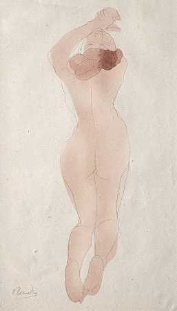 爱抚 – 我Danc，亲爱的`Caresse – moi danc, chéri (1902) by Auguste Rodin