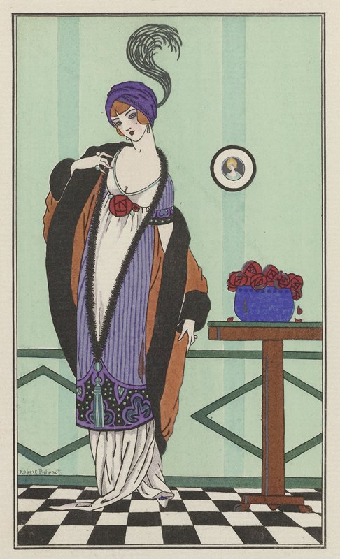 `Robe de charmeuse blanch (1913) -