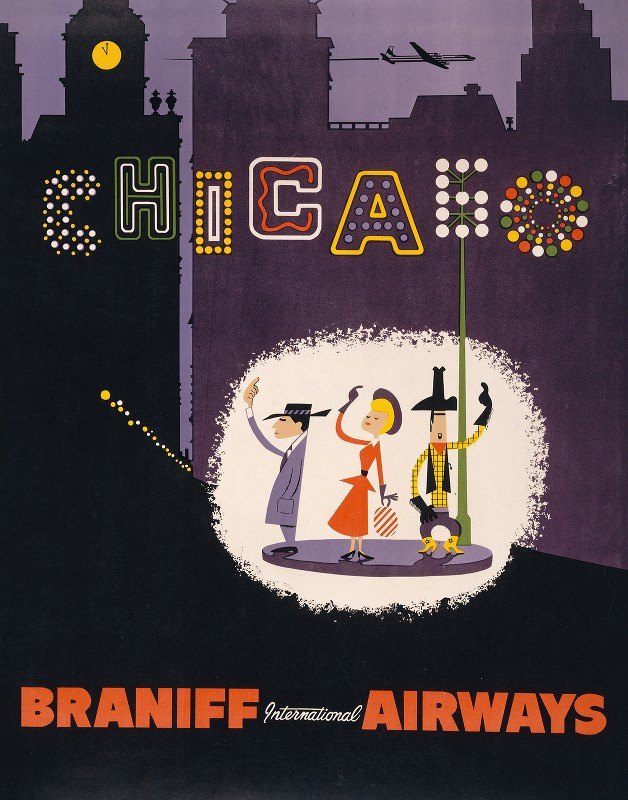 `Chicago – Braniff International Airways (1960s) -