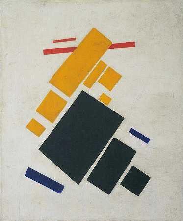 至高无上的组成;飞机飞行`Suprematist Composition; Airplane Flying (1915) by Kazimir Malevich