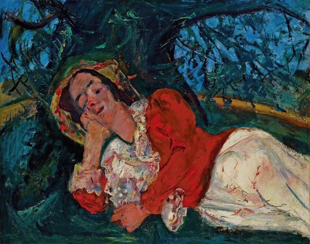 `La sieste (Femme étendue sous un arbre) (1934) -