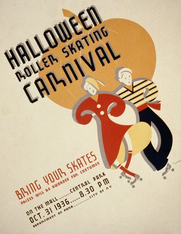 `Halloween roller skating carnival (1936) -