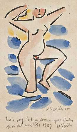 裸体`Nude (1937) by Václav Špála