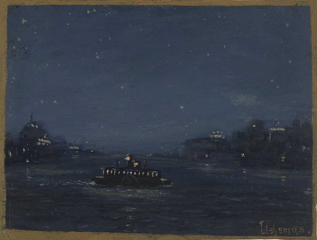 `Ferryboat at Night (ca. 1910–13) -