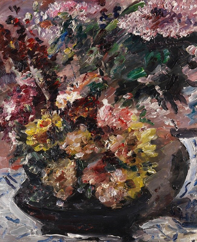 `Blumen im Bronzekübel (1923) -