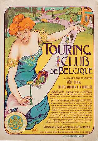 旅游比利时俱乐部`Touring Club De Belgique (1901) by Georges Gaudy