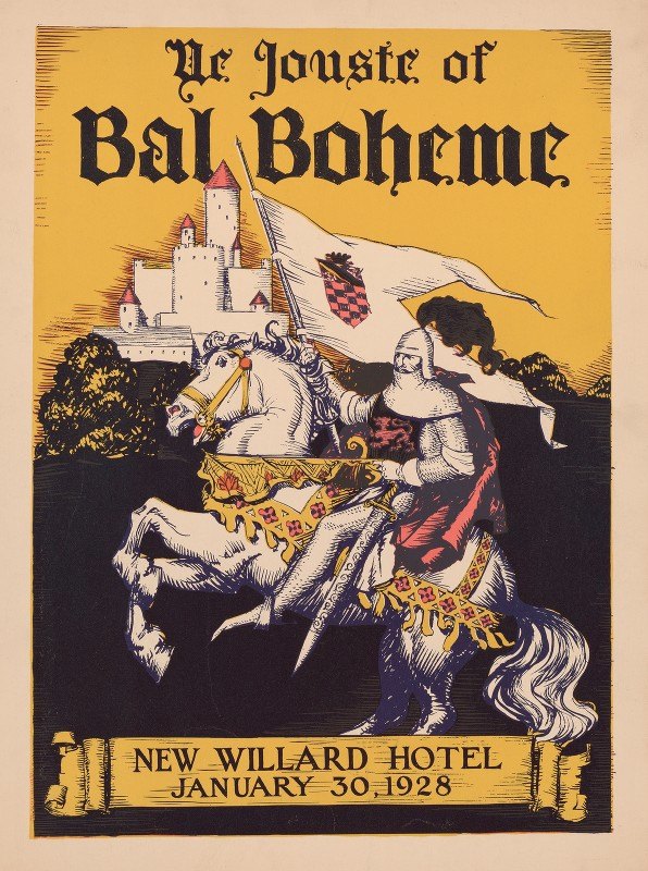 `Ye jouste of Bal Boheme. New Willard Hotel. (1920`1930) -