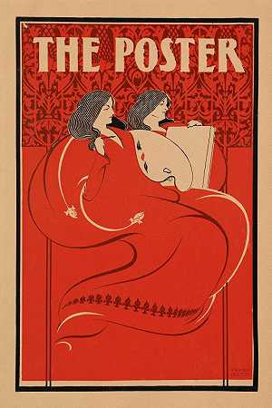 海报`The poster (1896) by Elisha Brown Bird