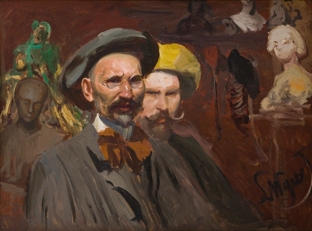 `Self`Portrait with Konstanty Laszczka (1901) -
