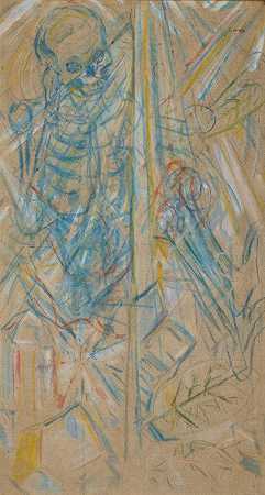 死亡和结晶`Death and Crystallization (1909) by Edvard Munch