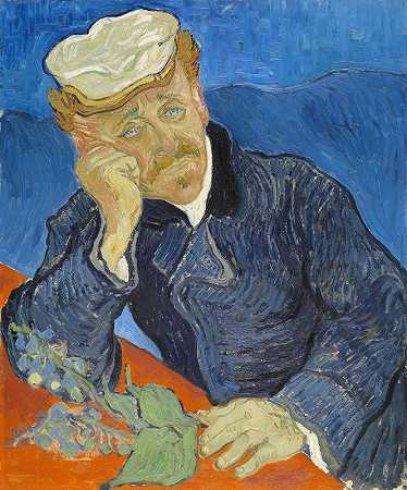 Paul Gachet博士`Dr Paul Gachet (1890) by Vincent van Gogh