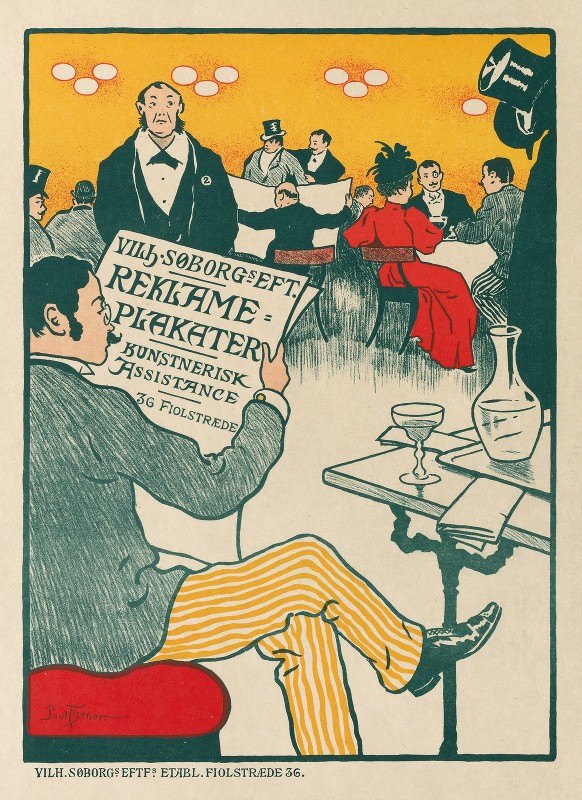 `Poster for Exhibition of Artistic Posters of Wilhelm Söborg (c. 1895) -