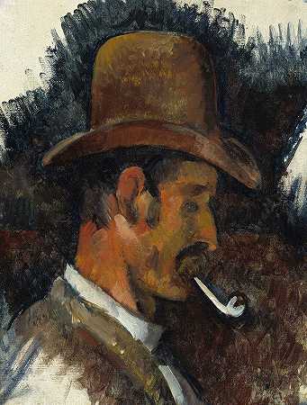 有的人`Man with Pipe (1892~1896) by Paul Cézanne
