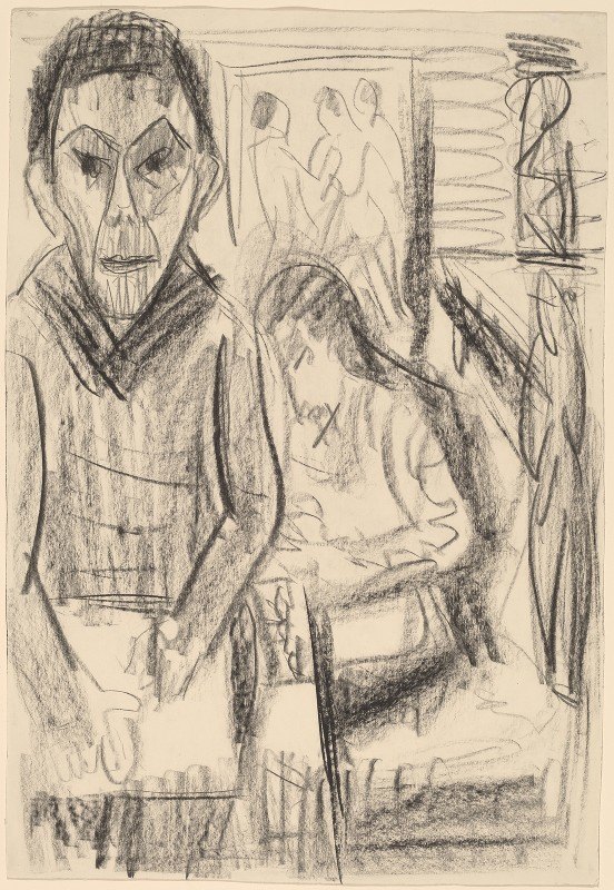 `Self`Portrait in the Studio (1923) -