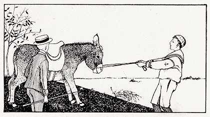 Twee Jongens en Een Ezel`Twee jongens en een ezel (1887) by Julie de Graag