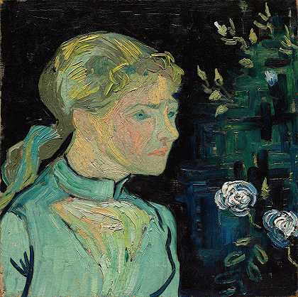 Adeline Ravoux.`Adeline Ravoux (1890) by Vincent van Gogh