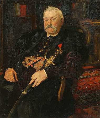 Marschall Milkowski.`Marschall Milkowski (1885) by Józef Mehoffer