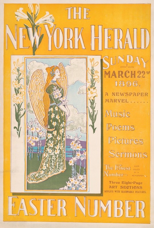 `The New York Herald Sunday March 22nd 1896. A newspaper marvel… Easter number (1896) -