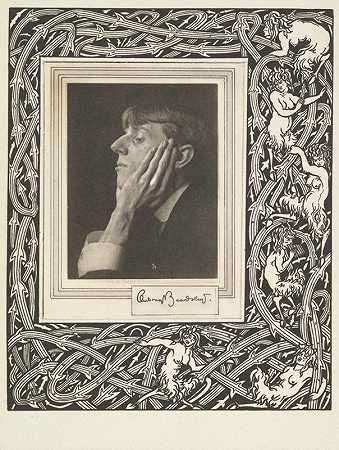 怪诞`Grotesques by Aubrey Beardsley. Portrait Frontispiece (1910s) by Aubrey Beardsley. Portrait Frontispiece by Aubrey Vincent Beardsley
