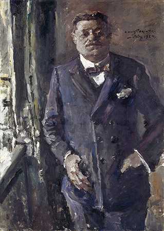 Reich总统弗里德里希·埃伯特肖像`Portrait Of Reich President Friedrich Ebert (1924) by Lovis Corinth