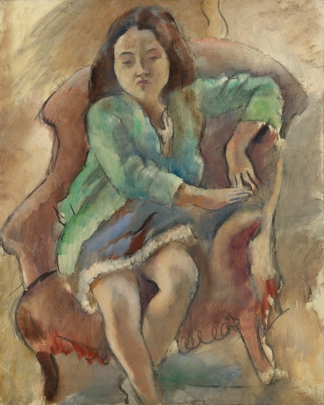 `Simone Dalal (Jeune Fille Dans Une Bergère) (1924) -